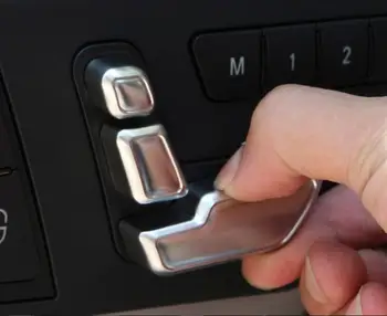 DEE Accesorii Auto Chrome Seat Reglați Butonul Comutator Capac Pentru Mercedes Benz W204 W205 W212 W218 X204 C E GLK GL ML Clasa GL450