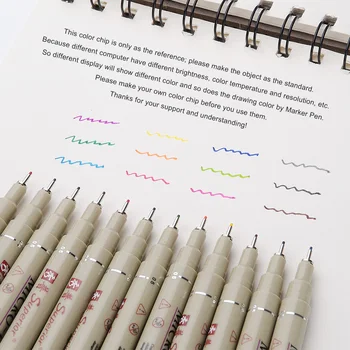 Desen Fibre Ace Fine Liner Creion Schiță în Creion 12 Culori 0,5 mm Punct de Designer, Arhitect, Artist