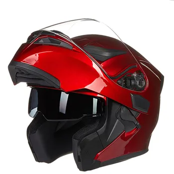 Design aerodinamic Dublu Scut, casca motocicleta JIEKAI 902 Fip motor casca bicicleta de Curse stil de cap unelte pentru bărbat și femeie