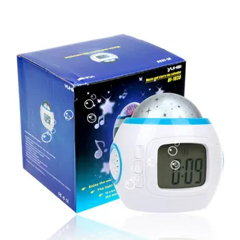 Desktop Ceasuri de Masă Despertador de Muzică digitală Înstelat Cer Stele Proiectie Ceas cu Alarmă Calendar Termometru 5076 Fierbinte