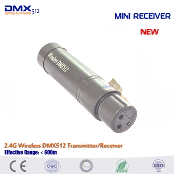 DHL transport Gratuit emițător și receptor 2.4 ghz wireless dmx512 etapa lumina controler dmx