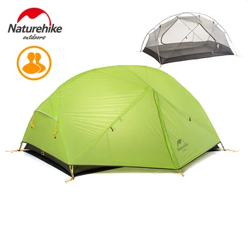 DHL transport gratuit Naturehike Mongar 2 Camping Cort Dublu strat Impermeabil Ultralight Dome Cort pentru 2 Persoane