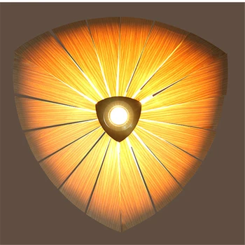 Dia60/70cm Mare de Stejar, Coaja de Cires Lemn Luciu a Condus Rustic Iluminat Pandantiv Lampa Decor Modern, de Origine Chineză Corpuri de PLL-439