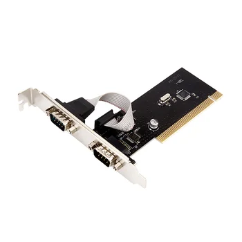 DIEWU Noi 2 Porturi PCI COM 9Pin Port Serial RS232 Extinde Riser Card Adaptor TX382B Cu numărul de urmărire