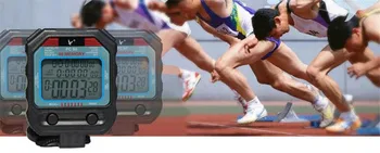 Digital Cronometru Profesional De 3 Rânduri de 60 de Ture doua Digital Sport Contra Cronometru PC90 Atletism Profesionale Cronometru pentru Bărbați