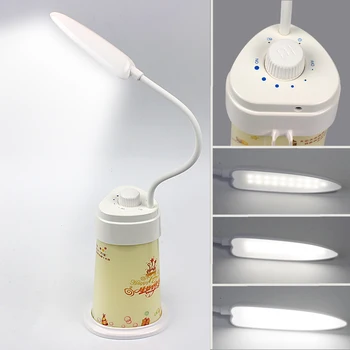 Dimmerable Atmosfera Felinar de Iluminat Interior 19 LED Reîncărcabilă Decor Acasă Portabil Lampă de Masă USB LED Lumina de Noapte