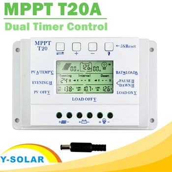 Display LCD 12V 20A/24V MPPT Panou Solar Baterie Regulator Controler de Încărcare pentru Sistemul de Iluminat de Încărcare Lumina si Timer Control