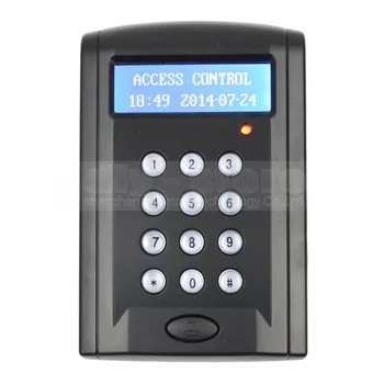 DIYSECUR LCD Economice Ușa Rfid Cititor de Proximitate Acces Control Tastatura Cu Buton de Sonerie +10 ID Keyfobs BC200