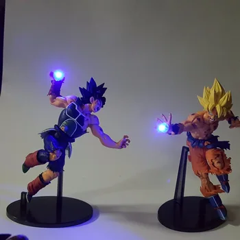 Dragon Ball Z Goku Brusture Kamehameha DIY Led Lumina de Noapte 150mm Anime Dragon Ball Super Saiyan DBZ Jucărie