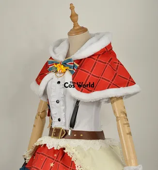 Dragoste imagini de Soare Aqours Sakurauchi Riko CRĂCIUN Crăciun Cămașă Rochie Mantie Uniformă Costum Cosplay Anime Costume