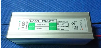 Driver LED-uri de intrare AC 90-264 V 50W 10S5P 1500mA rezistent la apa curent constant, de putere mare PF Izolate de ieșire DC 24-36 V