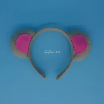 Drăguț Mouse-ul Gri Sobolan Ureche Animal Bentita Lega Coada Pentru Copii de Ziua copilului Cosplay Performanță Stabilite Petrecere Rochie Fancy Decor
