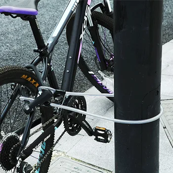 Dublu deschis candado bicicleta de blocare u de biciclete biciclete de blocare Anti-furt Oțel ciclism cablu de blocare 3 chei