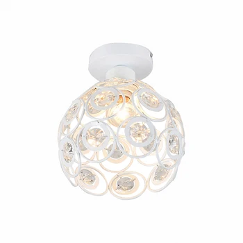 E27 alb Creative cristal minimalist, lumina plafon Simplu lampă de tavan dormitor alee Simplu europene fier lampă lampă de Cristal