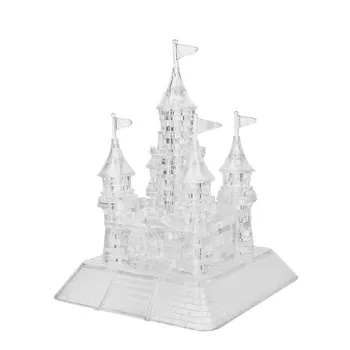 EBOYU(TM) Cristal 3D Puzzle în Formă de Castel Model de Jucărie pentru Copii DIY Clădire pentru Copii Cadou de Crăciun de Jucărie