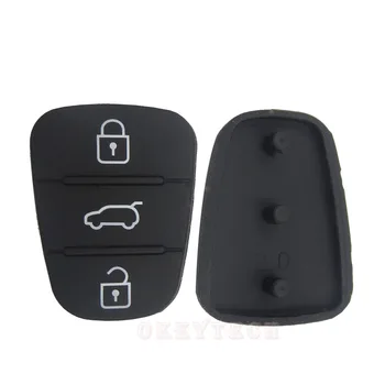 EKIY 50pcs/lot 3 butoane Cheie de la Distanță de Cauciuc Butonul Pad Pentru Hyundai I30 IX35 I20 Pentru kia cheie pad silicon Transport Gratuit