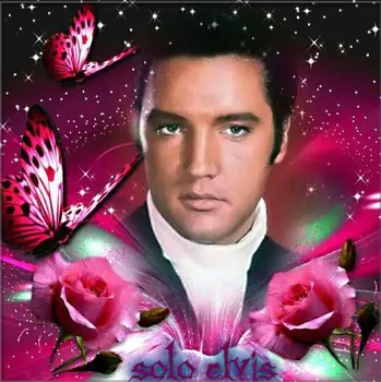 Elvis Presley Diy Pătrat Plin de Diamante Pictura Embroidery5DFull Diamant Cruce Cusatura de lucru Manual Set Stras Meserii fluture