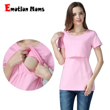 Emoție Mame Vara haine de Maternitate Topuri de Maternitate haine de sarcina Alăptează sus Alăptează Topuri pentru gravide femei T-shirt