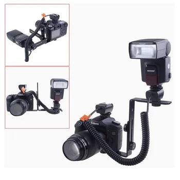En-gros de 1/4 Hot Shoe Adapter camera bliț L suport bilaterale cadru duble twin-Am suportul L-suport pentru Camera