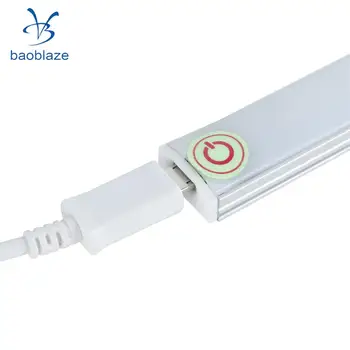 Estompat USB LED Touch Senzor de Lumina Benzi Dulap de Bucatarie Dulap Lampa Bara de 30CM
