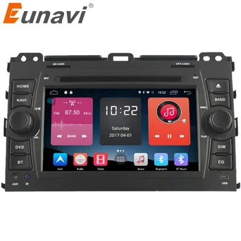 Eunavi 4G LTE SIM quad Core 2 Din Android 6.0 Masina DVD Player cu GPS pentru Toyota Land Cruiser Prado 120 2002-2009 Radio Auto Stereo