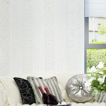 Europene Simplu Dormitor Tapet Relief Cald Gros Dungi Verticale 3D Non-țesute Monitorului Pentru Camera de zi Fundalul Pereților