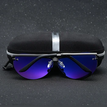 Eyecrafters Portabil Pliabil Pliere ochelari de Soare pentru Barbati ochelari de Soare Polarizat pentru Driver de Conducere Oglindă Ochelari de Pilot