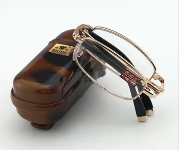 Eyesilove mini unisex metalic pliabil ochelari Lentile de Cristal Pliere Ochelari de Citit Prezbiopie ochelari de +1.0 +4.0