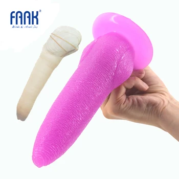 FAAK animal dildo cu ventuza unsmooth panopea abrupta penis pula mare jucarii sexuale pentru femei produse erotice flirt sex-shop