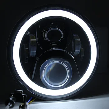 FADUIES Black 7 inch LED motocicleta faruri Lampa se Potrivi de Înaltă și Joasă Fascicul Cu DRL LED Phare Far Moto Pentru Honda CB Clasic