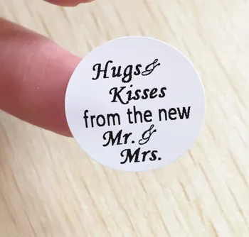 Favoruri de nunta cadou de decor Personalizate îmbrățișare și sărut din nou căsătorie cuplu de Ciocolată Hershey Pupici Etichete