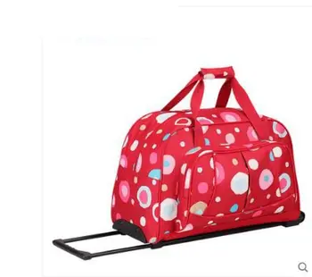 Femei Brand depozitare Sac de Cărucior cărucior Caz geanta de voiaj pe roti pentru femei valiza de Călătorie Geantă de Călătorie de Rulare Bagaj
