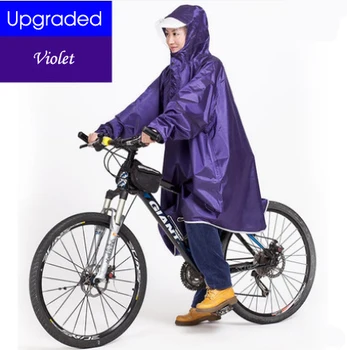 Femei Bărbați în condiții de Siguranță Reflectorizante Bicicleta Poncho cu Maneci Femei Timp de Ploaie Galben Roșu Albastru Transparent Îngroșarea Pălărie Mare Refuz