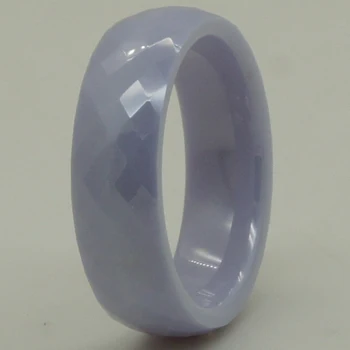Femei /fete uimitoare rare, pline de culoare violet muti aspect zero dovada inelul ceramic 1 buc