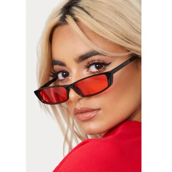 Femeia Mici ochelari de soare 2018 Pătrat Retro Vintage Subtire ochelari de Soare Ochi de Pisica designerii brandului Red Ochelari de sex Feminin Nuante Oculos UV400