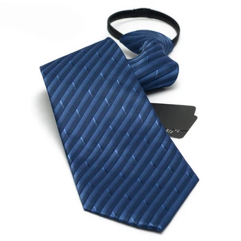 Fermoar Cravate pentru Barbati 10 cm Lățime Mascul Albastru cu Dungi Legăturilor Formale Clasice Tradiție Mare Cravate de Afaceri Mens Legături de Design de Moda
