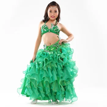 Fete copii Belly Dance Costum (de sus,curea,fusta) 8 Culori
