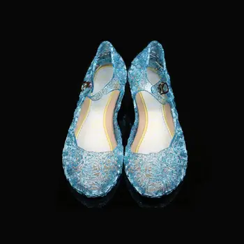 Fete Elsa PVC Sandale Copii Petrecere de Vara, Pantofi de Dans Copii Printesa Pantofi de Cristal 5 Culori Printesa Cosplay Accesorii