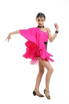 Fete Sexy latino Rochie de Dans pentru Compeition Copii Moderne, sală de Bal, Rochie Dans Tango/vals/chacha, Rochie Dans Dancewaer 89