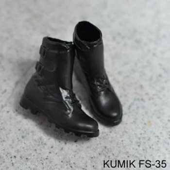 Fierbinte 1/6 Feminin 1/6 Scară FS33-FS36 Cizme Negre Pantofi se Potrivesc Pentru 12