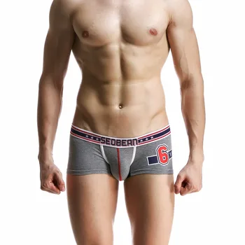 Fierbinte!2017 brand SEOBEAN 2017 Sexy Bărbați gay Lenjerie pantaloni Scurți de Bumbac Barbati sexy Acasă Sleepwear Boxer de sex Masculin Husă U Convex Om boxeri