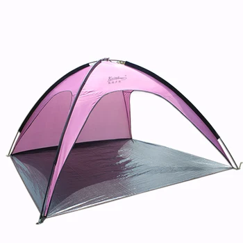 FIERBINTE Anti-uv 2-3 persoane plaja cort în aer liber parasolar corturi rezistente la vânt plaja copertina de soare adăpost 210*210*130 cm