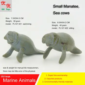 Fierbinte de jucării pentru Copii Manatee, Vaci de Mare model de Simulare Animale Marine, Animale de Mare de copii cadou de învățământ recuzită Cifrele de Acțiune