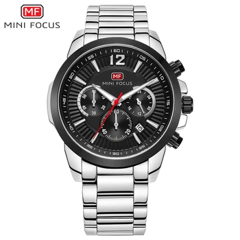 Fierbinte Dropship Bărbați Ceasuri de Moda Sport cuarț ceas din oțel inoxidabil Marca de ceasuri barbati Multi-funcție Ceas Cronograf