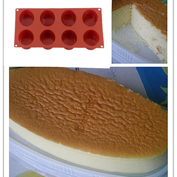 FILBAKE 8 Cavitatea 3D Ovale în Formă de Mucegai Silicon Matrite de Copt Tort Mucegai Pentru Western Desert Tort de Ciocolata cu Trufe Sapun Matrite