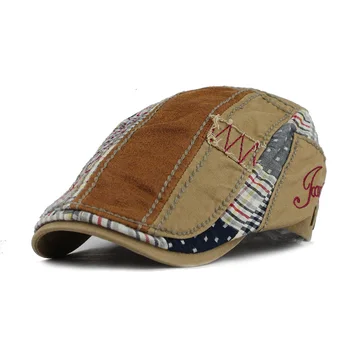 [FLB] en-Gros Mozaic Basca Sapca Casquette Bumbac Pălării Pentru Bărbați Și Femei Montat Vizoare Palarie de Soare Gorras Capace Plate Reglabile