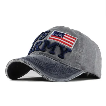 [FLB] Spălate Bumbac Șepci de Baseball pentru Bărbați Vară Capac Broderie Casquette Tata Palaria pentru Femei Gorras Planas snapback Hat ArmyF128