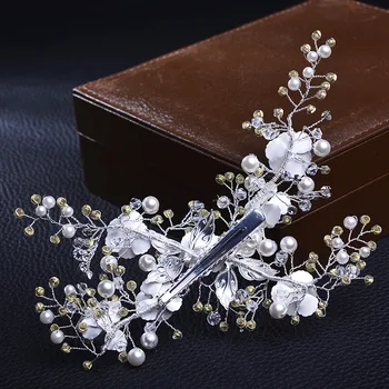 Flori de lux de Mireasa accesorii de par, bijuterii lucrate manual diadema mireasa nunta agrafe de par cristal piepteni parul