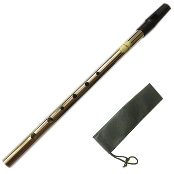 Fluier irlandez Irlanda Flaut Feadog fluier Staniu-Cheie din C/D Pennywhistle 6 Găuri Feadan Flauta Mini buzunar Instrument Muzical