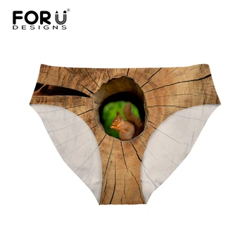 FORUDESIGNS Lenjerie Sexy Femei Chilotei 2017 3D Green Parrot Print Chilotei Calcinhas Transparent Chilotei pentru Femei Bragas Mujer